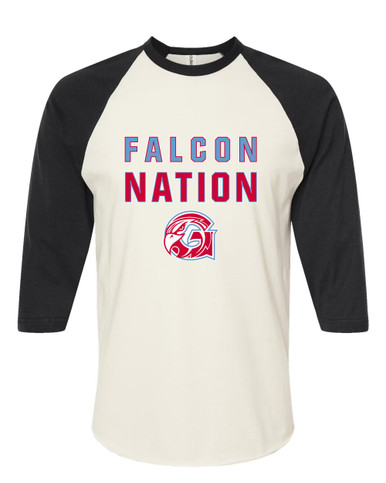 Glendale Falcons Nation #2 Women's Baseball T-Shirt