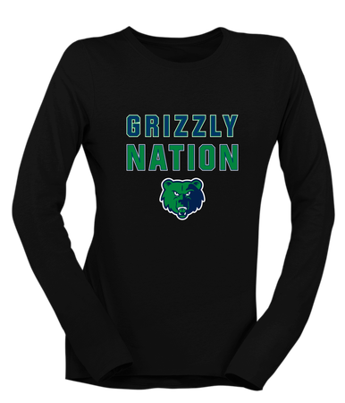Creekview Grizzlies Nation #2 Women's LS T-Shirt