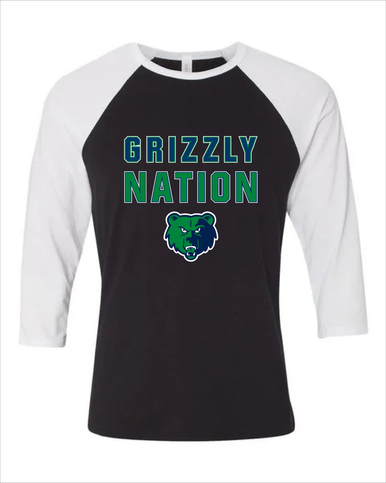 Creekview Grizzlies Nation #2 Women's Baseball T-Shirt