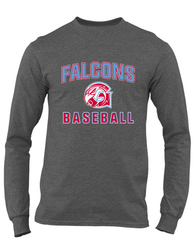 Glendale Falcons Baseball #1 Men's LS T-Shirt