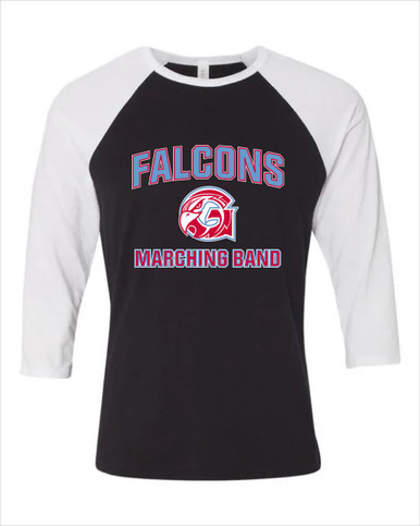 Glendale Falcons Marching Band Men's Baseball T-Shirt