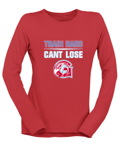 Glendale Falcons Train Hard, Can't Lose Women's LS T-Shirt