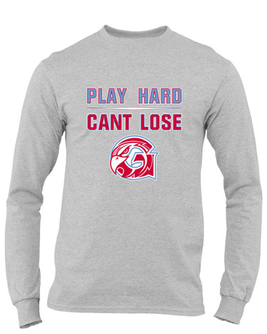 Glendale Falcons Play Hard, Can't Lose Men's LS T-Shirt