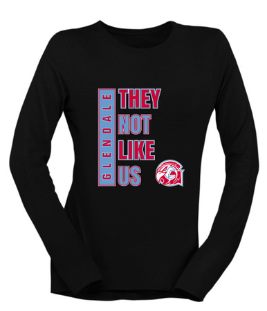 Glendale Falcons They Not Like Us #1 Women's Premium LS T-Shirt