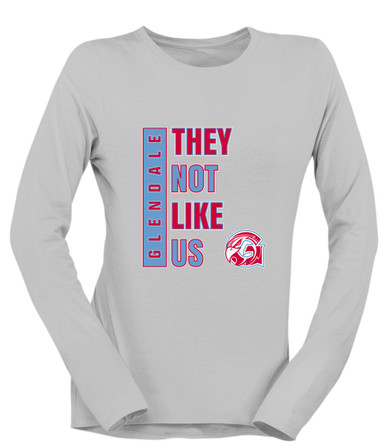 Glendale Falcons They Not Like Us #1 Women's LS T-Shirt