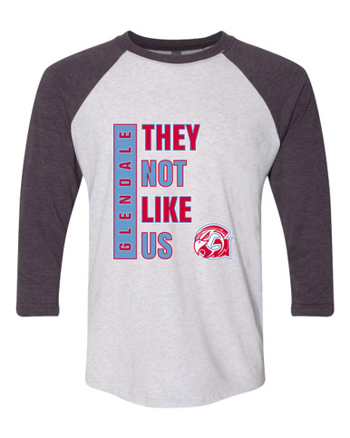 Glendale Falcons They Not Like Us #1 Men's Baseball T-Shirt