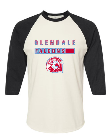 Glendale Falcons Mascot #7 Men's Baseball T-Shirt