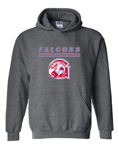 Glendale Falcons Mascot #8 Men's Hoodie