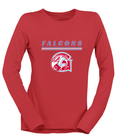 Glendale Falcons Mascot #8 Women's Premium LS T-Shirt