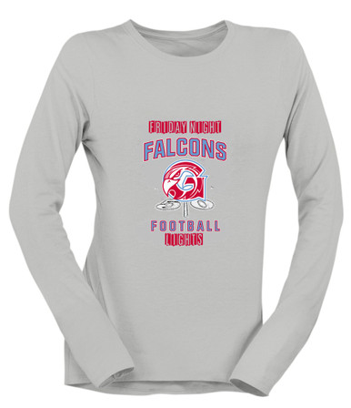 Glendale Falcons Football #6 Women's Premium LS T-Shirt