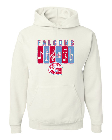 Glendale Falcons Band # 2 Men's Premium Hoodie