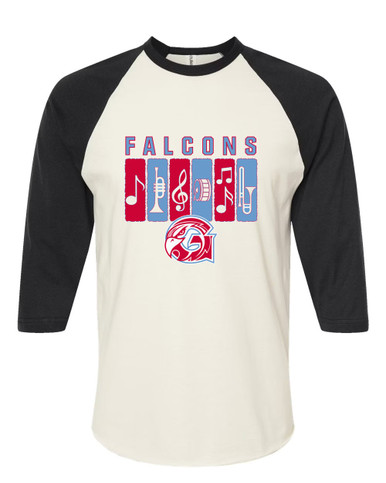 Glendale Falcons Band # 2 Men's Baseball T-Shirt