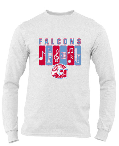 Glendale Falcons Band # 2 Men's LS T-Shirt