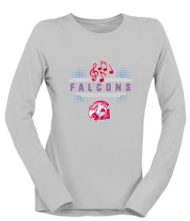 Glendale Falcons Band # 3 Women's LS T-Shirt