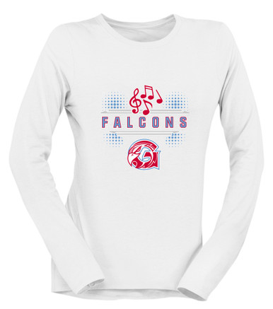 Glendale Falcons Band # 3 Women's Premium LS T-Shirt