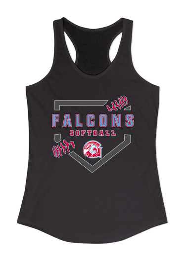 Glendale Falcons Softball #2 Women's Tank Top