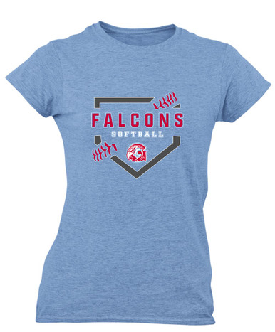Glendale Falcons Softball #2 Women's SS T-Shirt