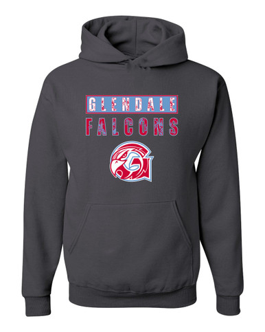 Glendale Falcons Mascot #9 Men's Premium Hoodie