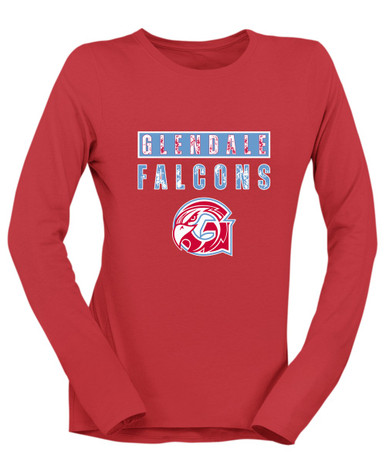 Glendale Falcons Mascot #9 Women's LS T-Shirt