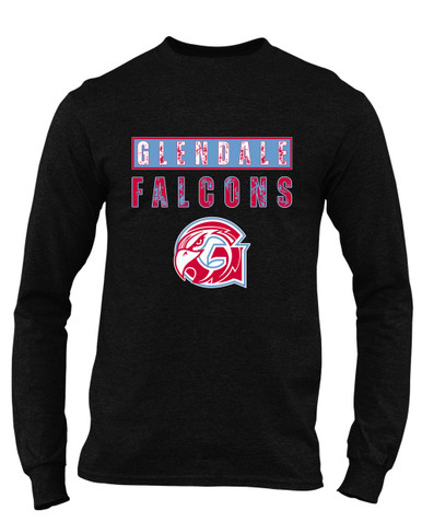 Glendale Falcons Mascot #9 Men's LS T-Shirt