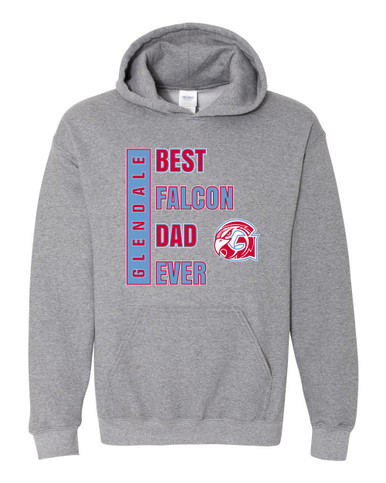 Glendale Falcons Best Falcon Dad Men's Hoodie
