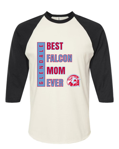 Glendale Falcons Best Falcon Mom Women's Baseball T-Shirt