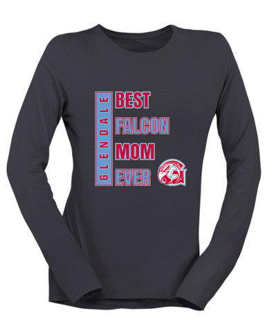 Glendale Falcons Best Falcon Mom Women's LS T-Shirt