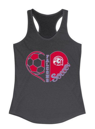 Glendale Falcons Heart Soccer Women's Tank Top