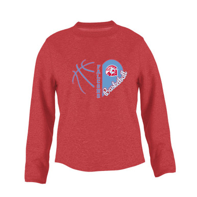 Glendale Falcons Heart Basketball Women's Sweatshirt