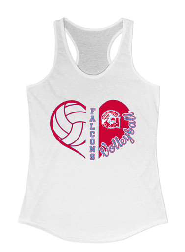 Glendale Falcons Heart Volleyball Women's Tank Top