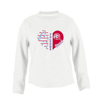 Glendale Falcons Heart Band Women's Sweatshirt