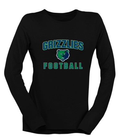 Creekview Grizzlies Football #1 Women's Premium LS T-Shirt
