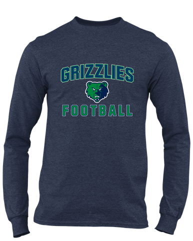 Creekview Grizzlies Football #1 Men's Premium LS T-Shirt