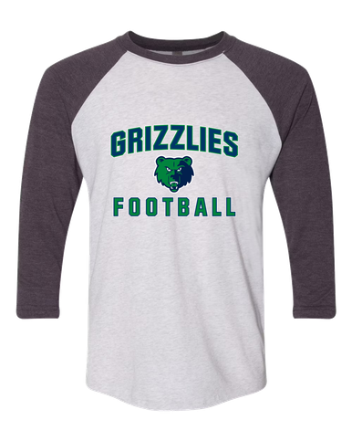 Creekview Grizzlies Football #1 Women's Baseball T-Shirt