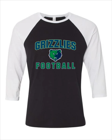 Creekview Grizzlies Football #1 Men's Baseball T-Shirt