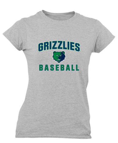 Creekview Grizzlies Baseball #1 Women's Premium SS T-Shirt