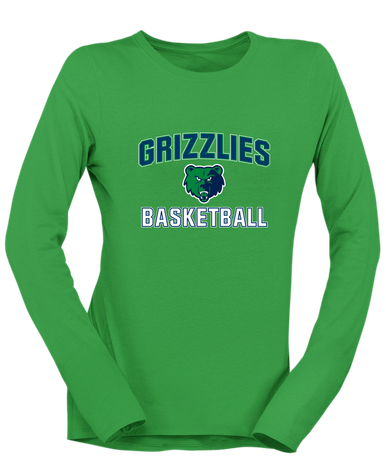 Creekview Grizzlies Basketball #1 Women's LS T-Shirt