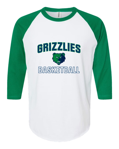 Creekview Grizzlies Basketball #1 Women's Baseball T-Shirt