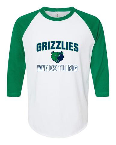 Creekview Grizzlies Wrestling Men's Baseball T-Shirt