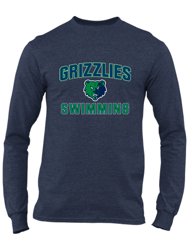 Creekview Grizzlies Swimming Men's LS T-Shirt