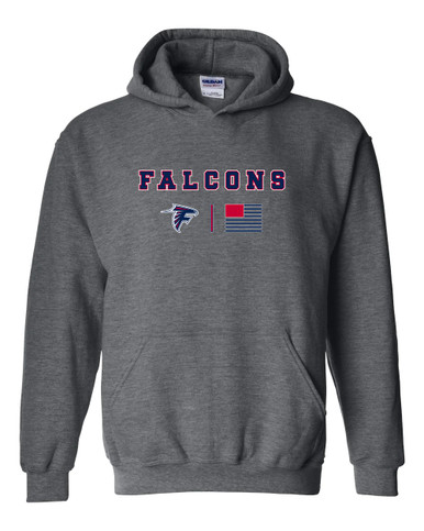 Forbush Falcons Team Colors Flag Men's Hoodie