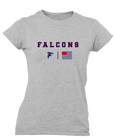 Forbush Falcons Team Colors Flag Women's SS T-Shirt