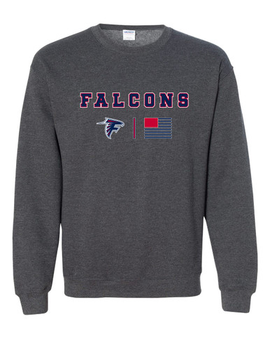 Forbush Falcons Team Colors Flag Men's Sweatshirt