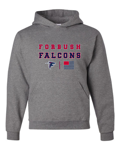 Forbush Falcons Spirit Flag Men's Premium Hoodie
