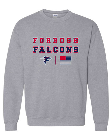 Forbush Falcons Spirit Flag Men's Sweatshirt