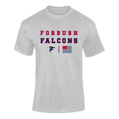 Forbush Falcons Spirit Flag Men's SS T-Shirt