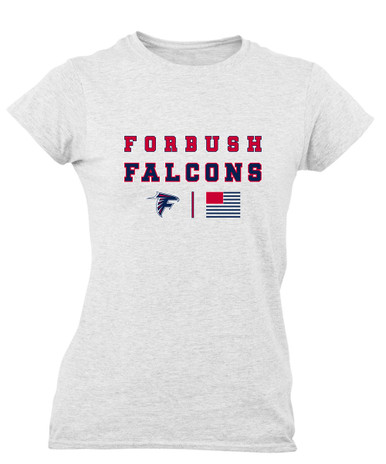 Forbush Falcons Spirit Flag Women's SS T-Shirt