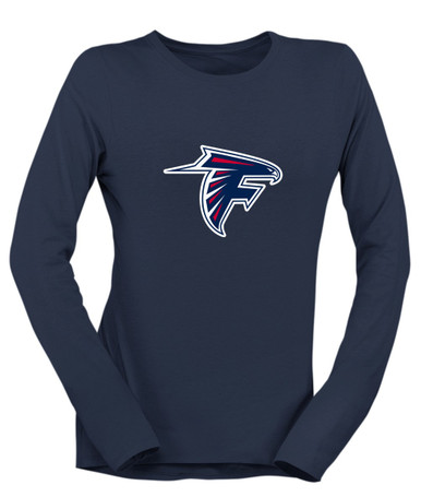 Forbush Falcons Mascot #1 Women's LS T-Shirt