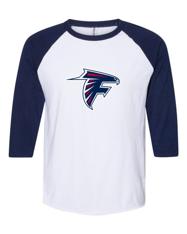 Forbush Falcons Mascot #1 Women's Baseball T-Shirt