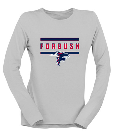 Forbush Falcons Mascot #4 Women's LS T-Shirt